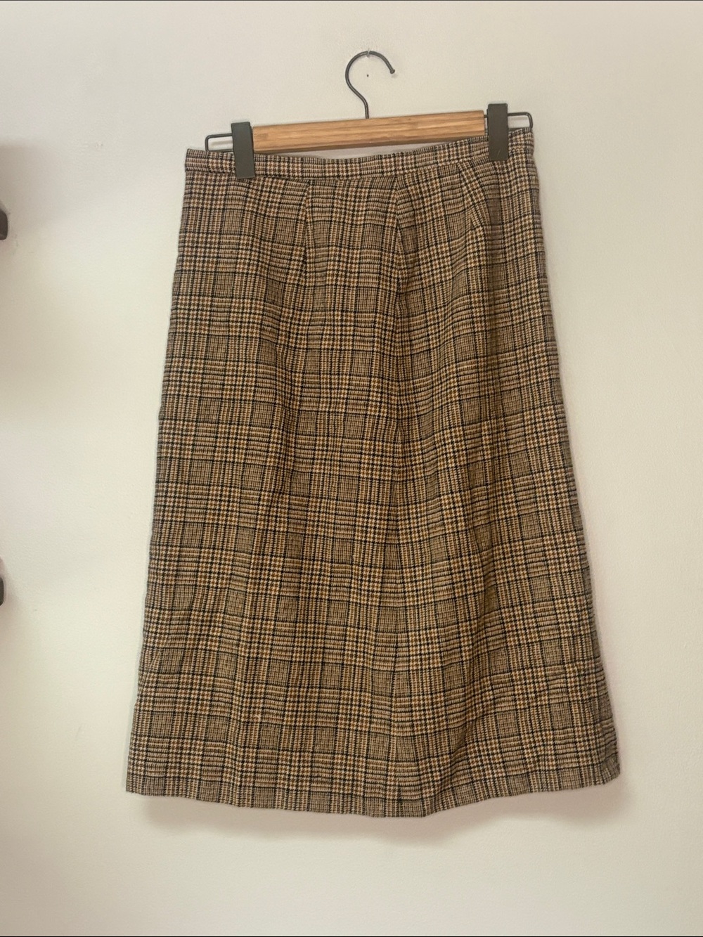 Pendleton Brown Plaid Midi Skirt